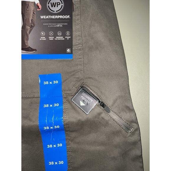 Weatherproof Trail Utility Pants Men’s 38Wx30L #308 Walnut - Picture 6 of 8